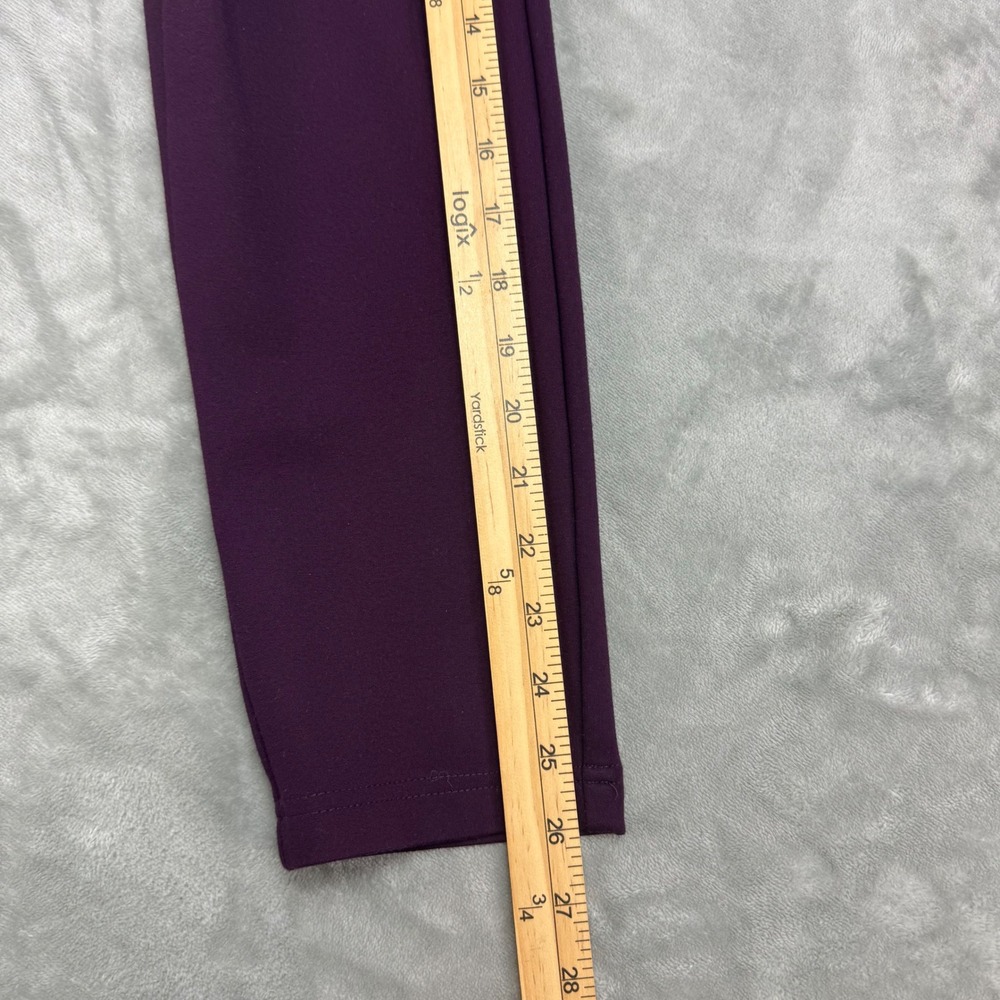 Calvin‎ Klein Women Purple Size 6 Pants Trousers Elastic Waist (26x26) - Picture 8 of 12